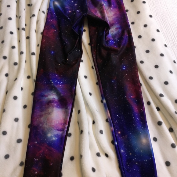 BlackMilk Clothing - Galaxy Print Leggings - Picture 2 of 4